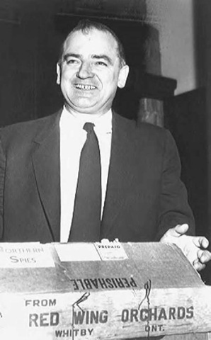 U.S. senator Joseph McCarthy earned the dubious distinction of having his name become synonymous with character assassination and guilt by association for political gain. His unsubstantiated but politically popular charges that the U.S. government was infiltrated with communist agents during the early 1950s became known as McCarthyism.