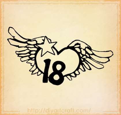 Tags: tattoo numero 18 stella cuore ali Tags: tattoo numero 18 stella cuore ali