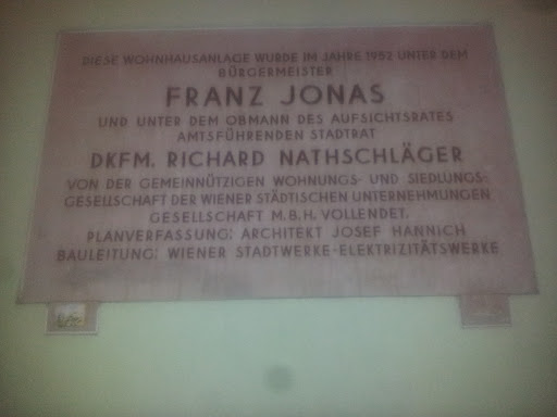 Franz Jonas Gedenktafel