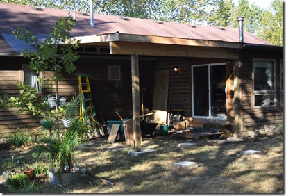 Back Porch roof