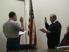 Russell's Point VC-Reames and Leonard Swearing in 1-4-10