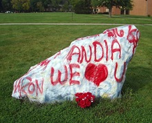 Andia Shisler rock at UU on 9-28-09