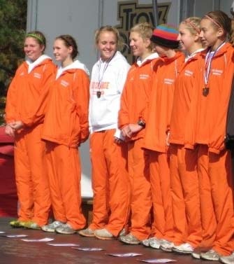 [West Liberty-Salem varsity girls cross country team photo after finishing 3rd at regionals at Troy from 10-31-09[6].jpg]