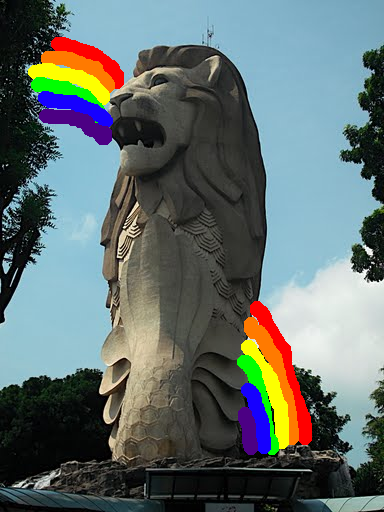 rainbow merlion
