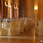Marriage hall for lunch at the Castle of Clanezzo ITALY 