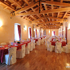 Marriage hall for lunch at the Castle of Clanezzo ITALY