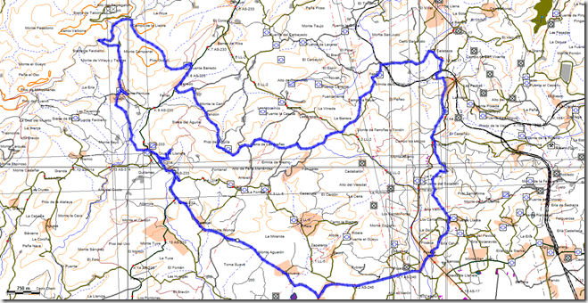 Mapa de la Ruta  Llanera