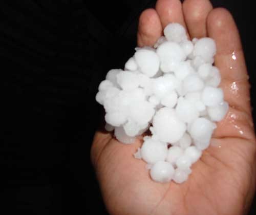 The last time I saw hail was