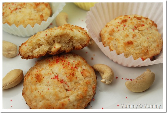 Cashew Cardamom Coconut Cookies