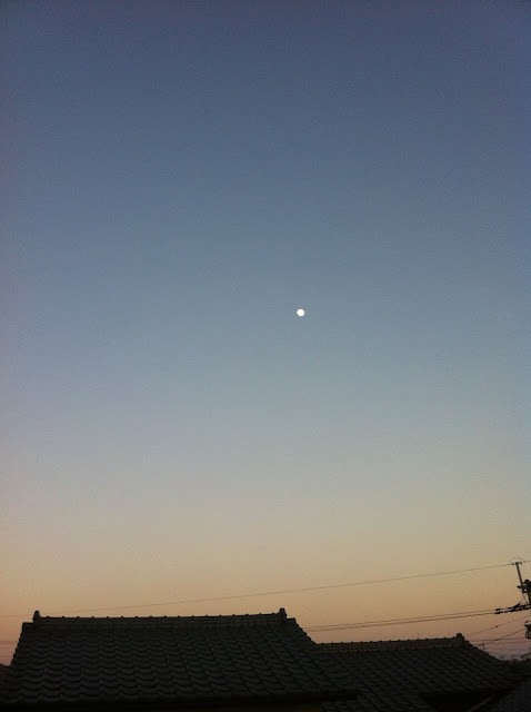 冬空の月