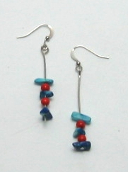 Post Thumbnail of Earrings - Red Rock On A Blue Sky