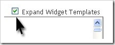 Expand Widget Template-