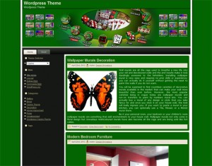 Green casino wordpress theme