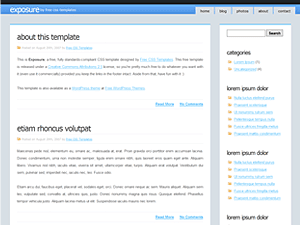 Commercial Exposure Free Wordpress Theme