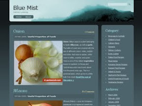 Blue Mist Free Wordpress Theme