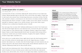 Freedom Pink Widgetized Free Wordpress Theme
