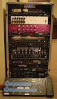 Monster rack (in progress)... Monster Power 900 power conditioner, Hiwatt Series 2000 PRE-1 preamp, Frenzel FM-800 preamp, Soldano SP-77 series II preamp, ENGL E530 preamp, Mesa/Boogie Formula preamp, Mesa/Boogie Rectifier recording preamp, Mesa/Boogie Studio preamp, ISP Technologies Decimator pedal, Axess Electronics BS2 buffer, Sennheiser EW172 wireless, (2) Rolls/RFX RP-93S Patchwork, Lexicon MPX-G2 effects, Randall RT2/50 power amp, Lexicon MPX-R1 MIDI controller
