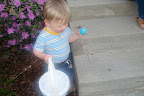Hunting eggs at Aunt Kelly's