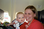 My first plane ride...they gave me wings and everything!
