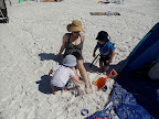 Burying Aunt Courtney's feet