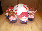 Birthday cake for Aunt Karilee (my first shaped ice cream cake...not too shabby!)