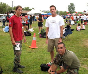 Mud Run old schoolers getting ready for the 3rd and final day of Mud.