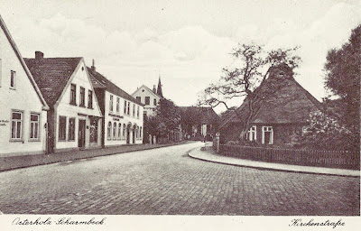 Marktstraße in Scharmbeck ca. 1920