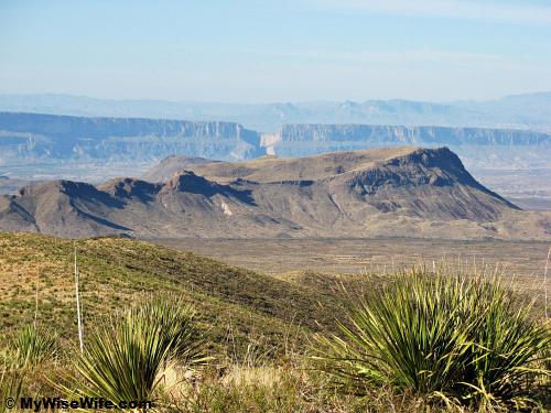 A zoom in at Kit Mountain and Santa Elena Canyon A closer zoom at Kit Mountain and Santa Elena Canyon