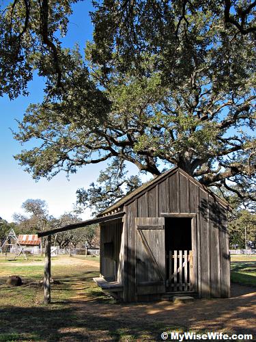 Shed at LBJ Boyhood Home backyard