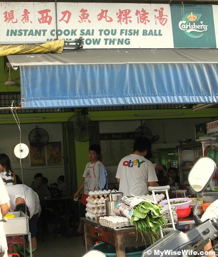 The most popular stall at this cafe The most popular stall at this cafe