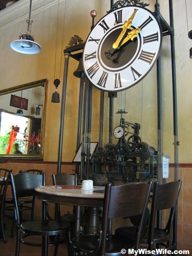 Tower movement clock with copper and gold plated hands Tower movement clock with copper and gold plated hands