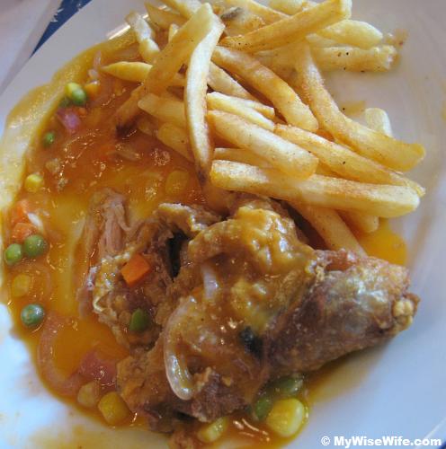 Almost finishing the meal and remember, I have yet to shoot Chicken Chop Almost finishing the meal and remember, I have yet to shoot Chicken Chop