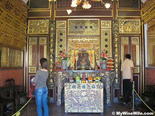 Interior of Tua Pek Kong hall Interior of Tua Pek Kong hall