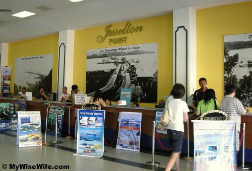 Ticketing counters at Jesselton Point