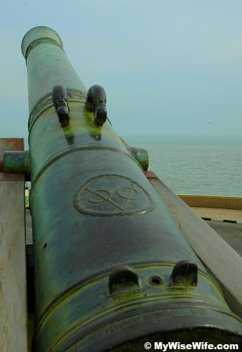 Vintage Seri Rambai canon at Fort Cornwallis Vintage Seri Rambai canon at Fort Cornwallis