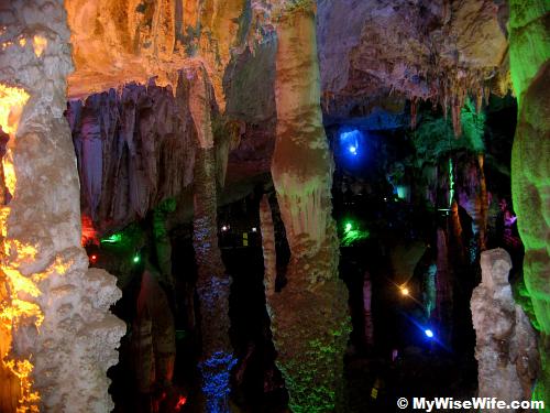 Incredible stalagmites and stalactites can be found inside Jiuxiang - this cave is still growing!
