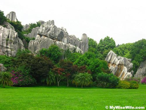 Inside Minor Stone Forest - there are lots of rocks amidst beautiful landscape Inside Minor Stone Forest - there are lots of rocks amidst beautiful landscape