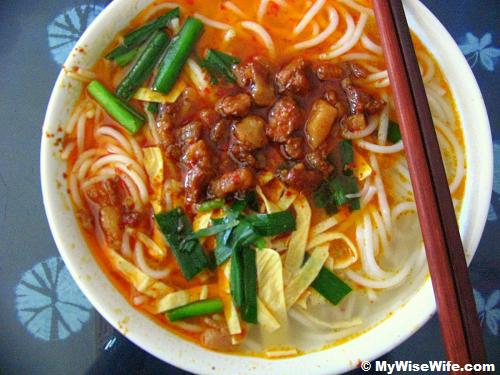 Another version of Across the Bridge Noodles at The Brothers Jiang outlet