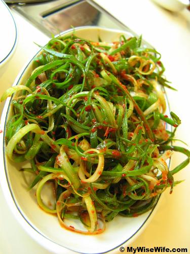 Pajori or spicy scallion salad Pajori or spicy scallion salad