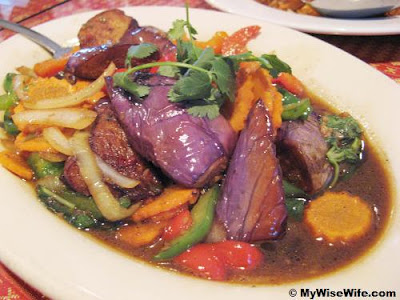 Stir-fried brinjals Stir-fried brinjals