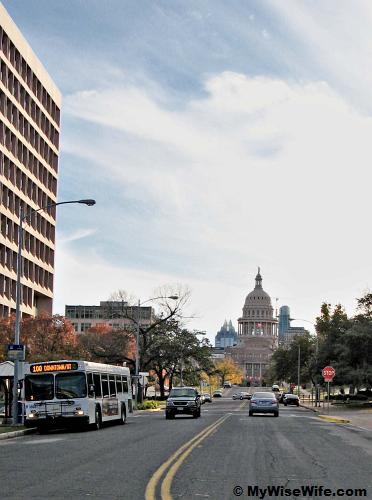 A few blocks away from Texas State Capitol A few blocks away from Texas State Capitol