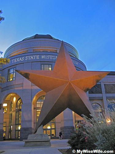 The Bob Bullock Texas State History Museum in the evening The Bob Bullock Texas State History Museum in the evening