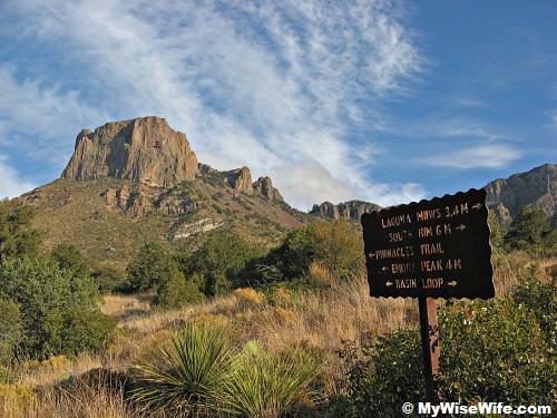 Big Bend - Casa Grande peak at Chisos Basin Big Bend - Casa Grande peak at Chisos Basin