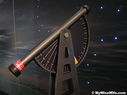 This is a sextant - a tool that helps to find your place on map This is a sextant - a tool that helps to find your place on map