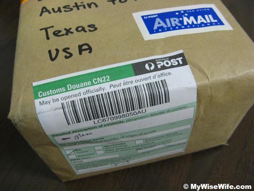 Surprise parcel from Australia