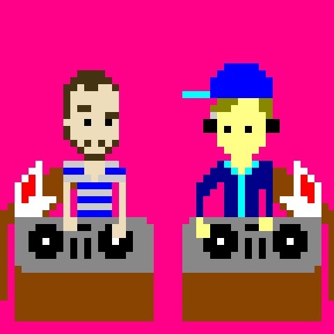 Gif Animado de DJs em 8-Bit