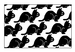 Gif Animado de Pássaros e Gatos a la Escher