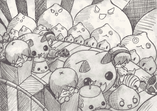 Gif Animado de um Desenho Rascunho