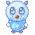 Gif Animado de um Avatar de um Ursinho Azul