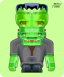 Gif Animado de Frankenstein em Pixel Art